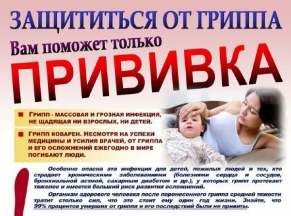 Вакцинация детей против гриппа